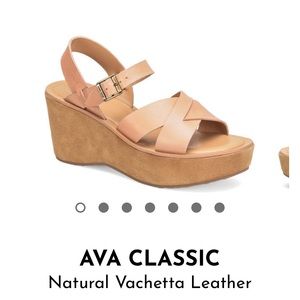 Kork-Ease Ava Classic Natural Leather Wedges